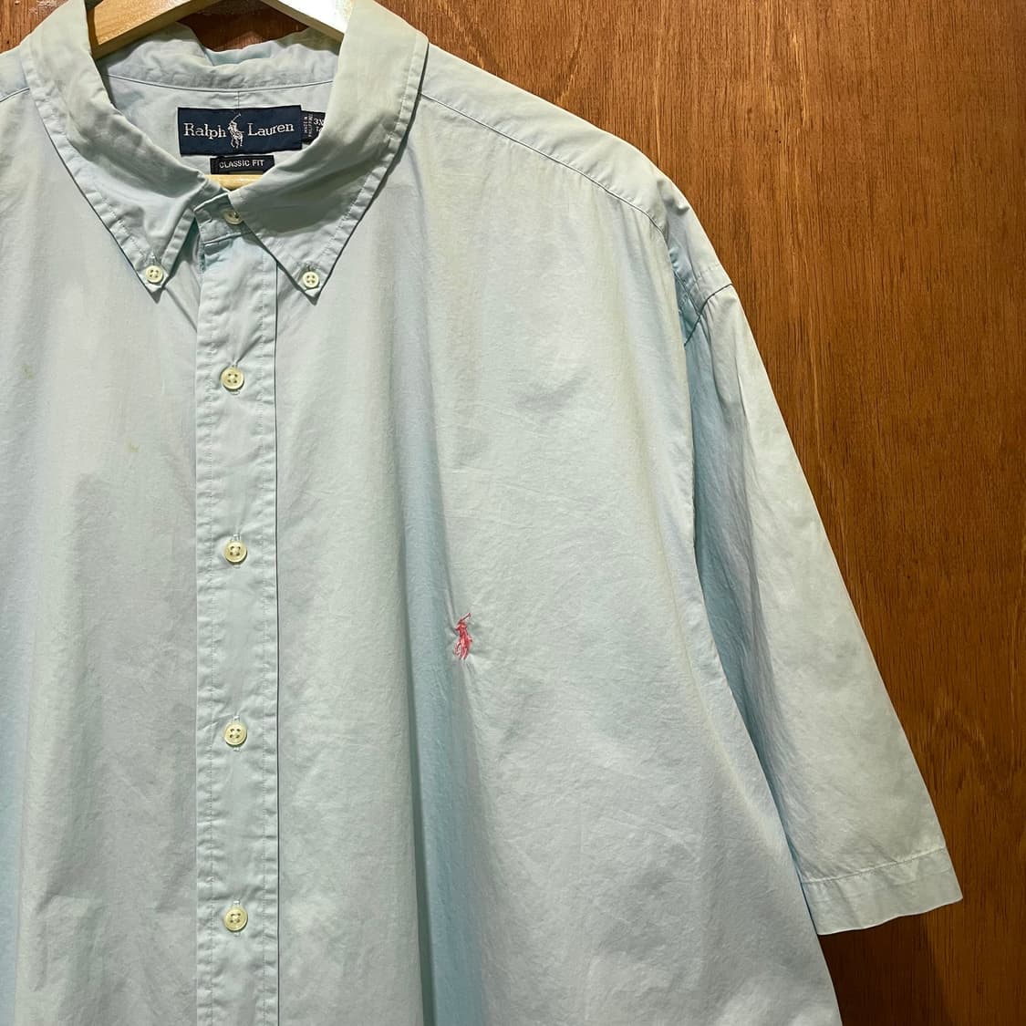 (3XL) POLO 폴로 랄프로렌 솔리드 반팔 셔츠 클래식핏 상품이미지4