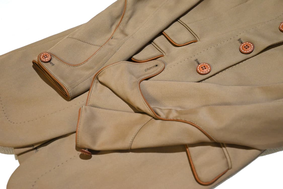 miumiu 2000s archive leather piping coat 상품이미지5