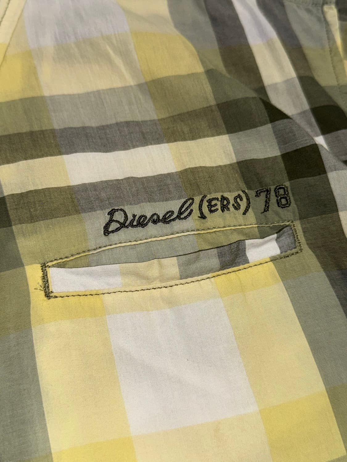 Diesel 디젤 체크패턴 반팔셔츠  상품이미지5