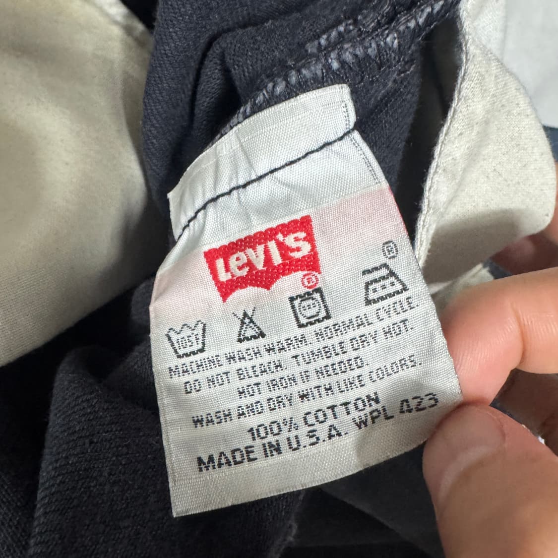 90s 리바이스 USA 501 0660 블랙진 W31L32 사이즈  상품이미지6