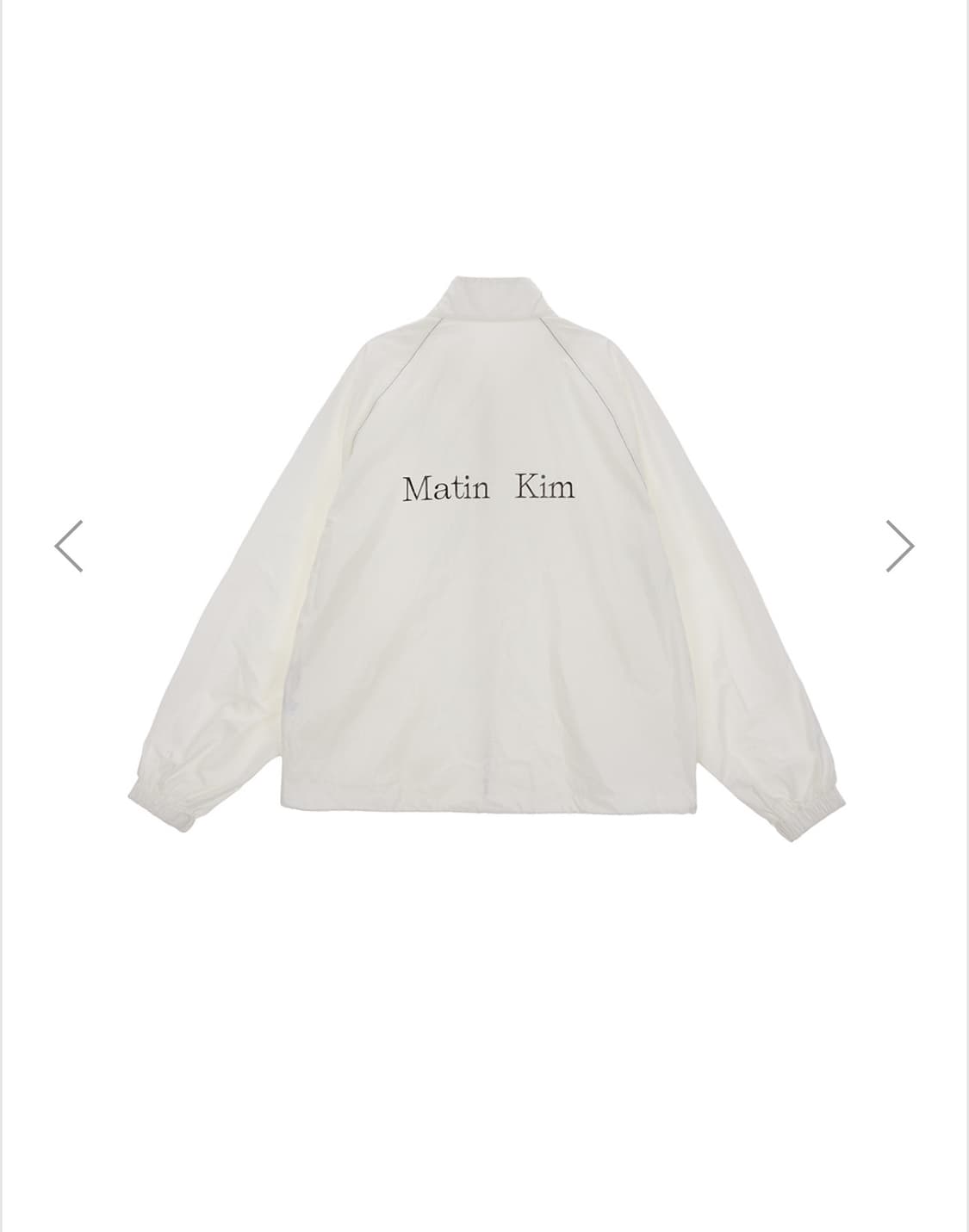 마뗑킴 LOGO COATING JUMPER IN IVORY 상품이미지1