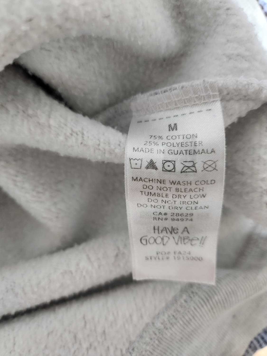 스투시 애쉬 헤더 맨투맨 M 판매 상품이미지5