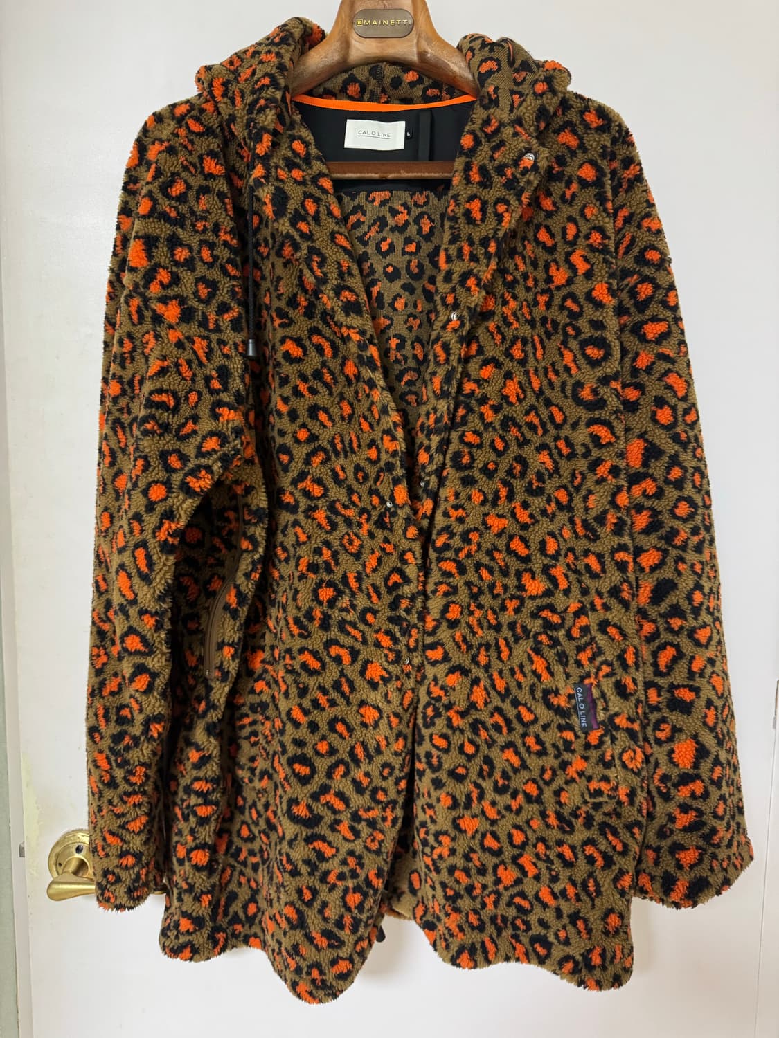 CAL O LINE 레오파드 후리스 코트 상품이미지2