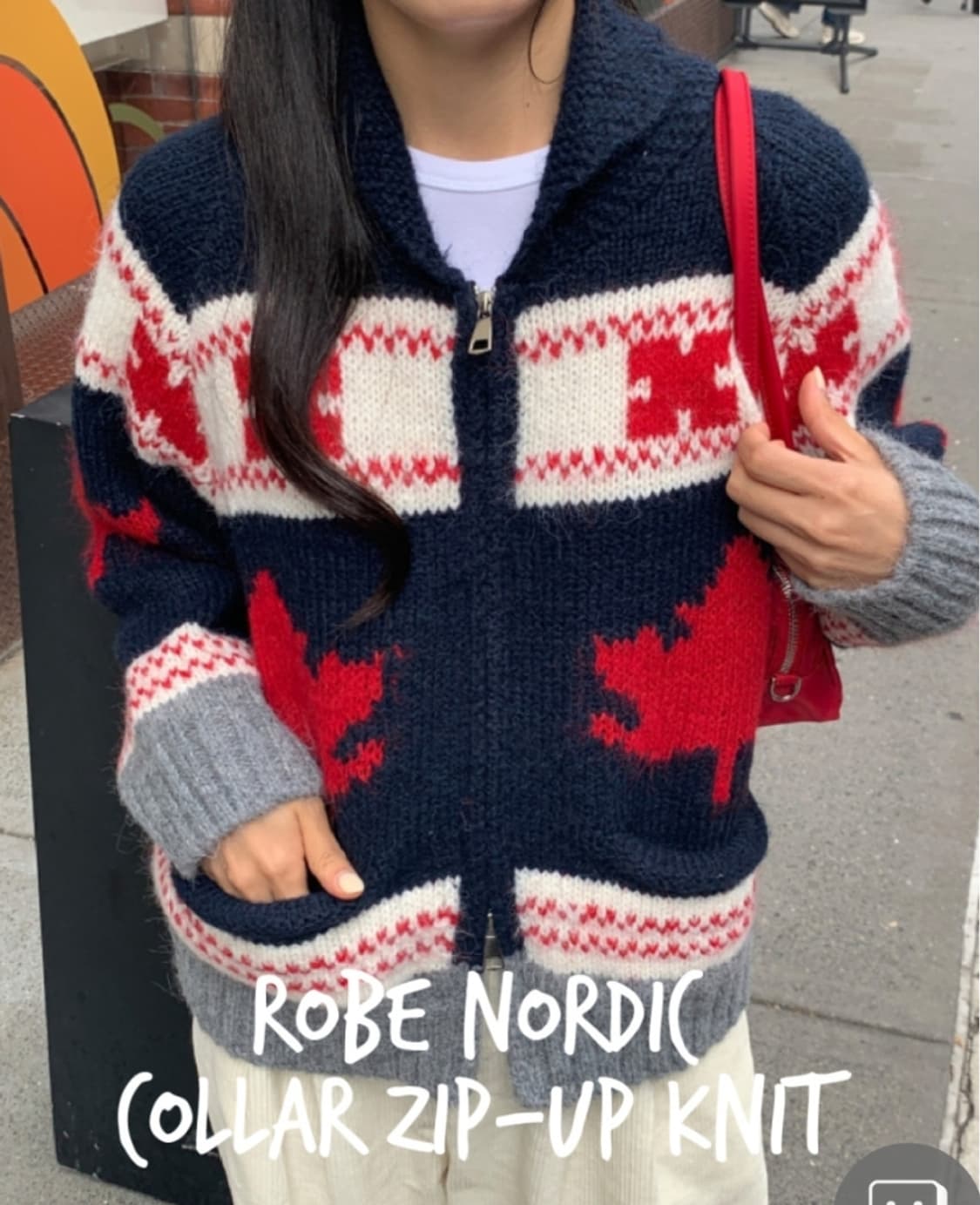 어베인 울캐시미어 집업가디건 상품이미지1