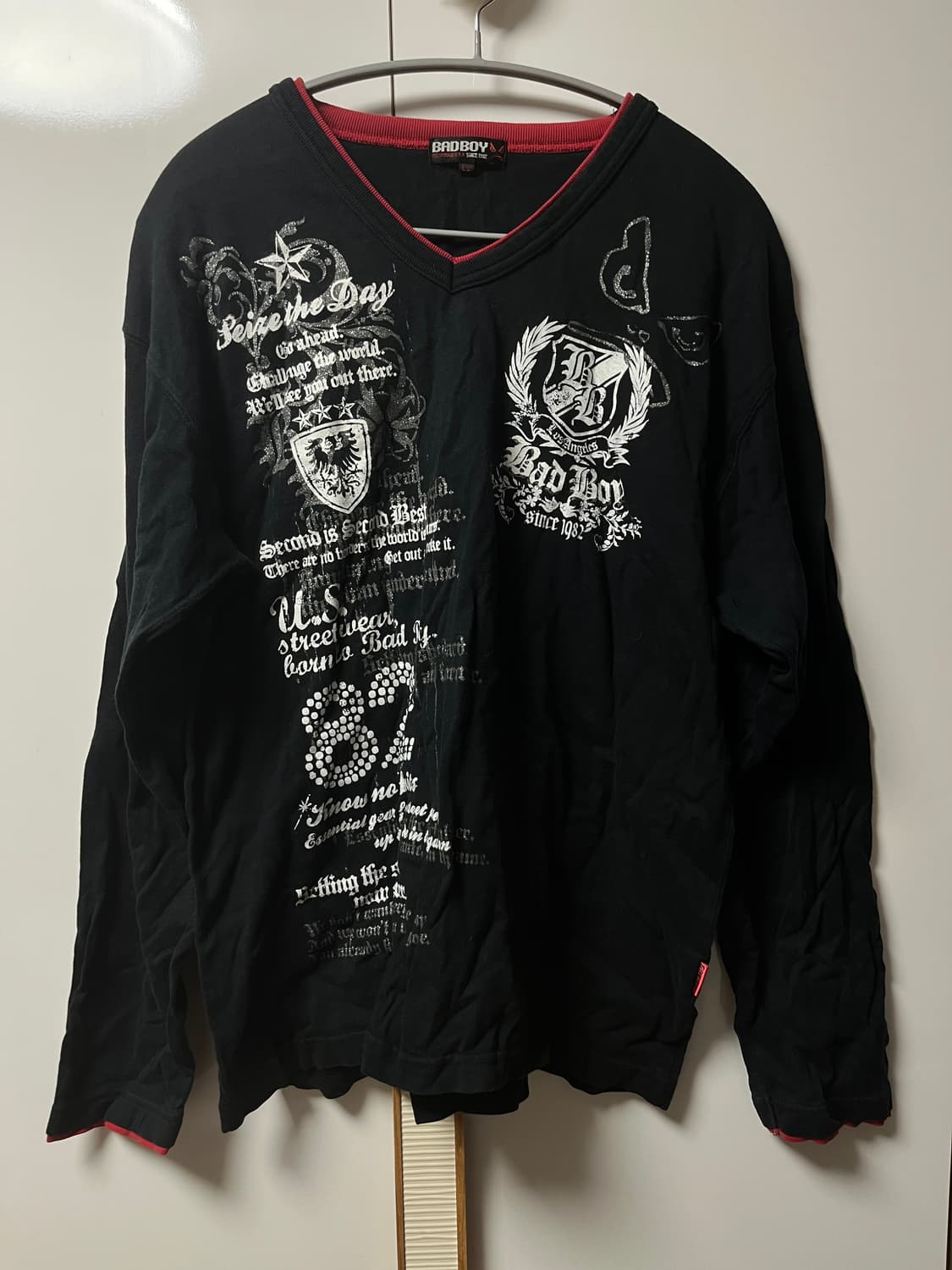 Bad boy 그래픽 긴팔티 y2k 펑크 상품이미지1