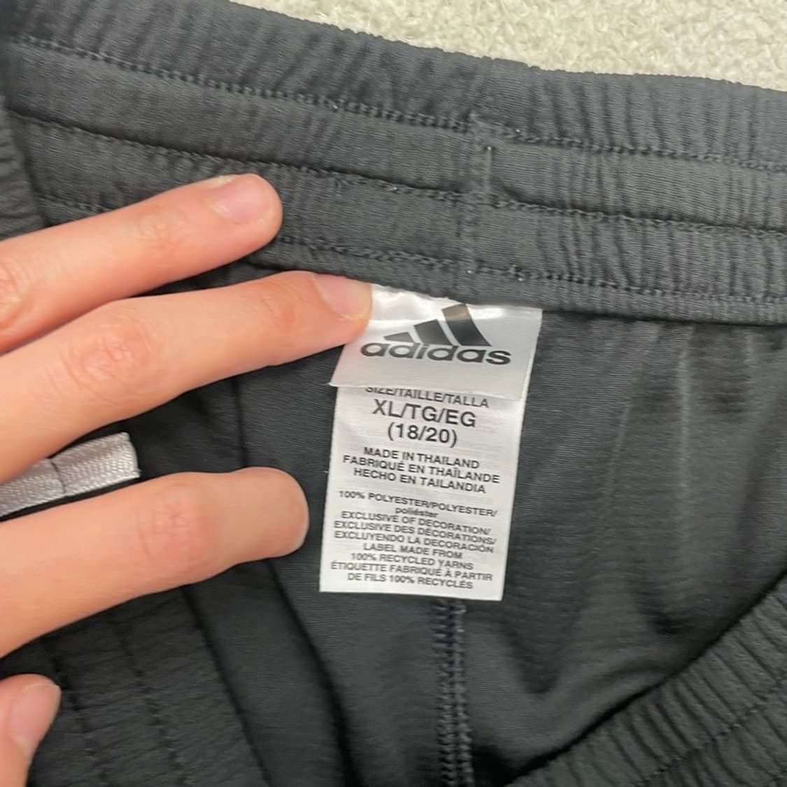 ADIDAS 트랙 하프팬츠 블랙 XL 상품이미지6