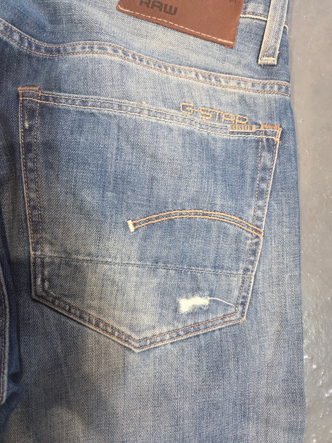 G-Star RAW 3301 스트레이트 핏 데님 팬츠(W33/L32) 상품이미지5