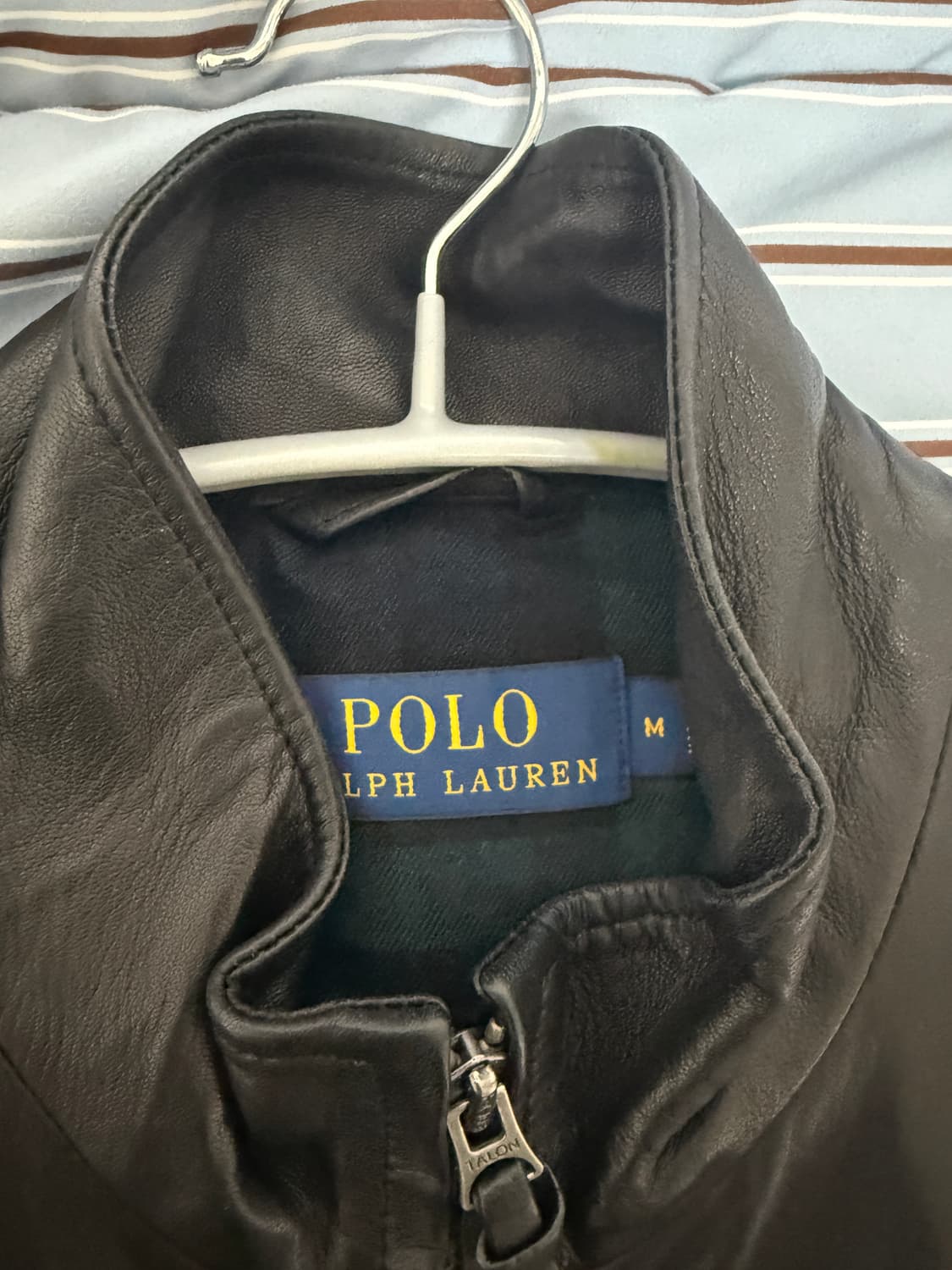 M) 폴로 가죽 자켓 블랙  상품이미지2