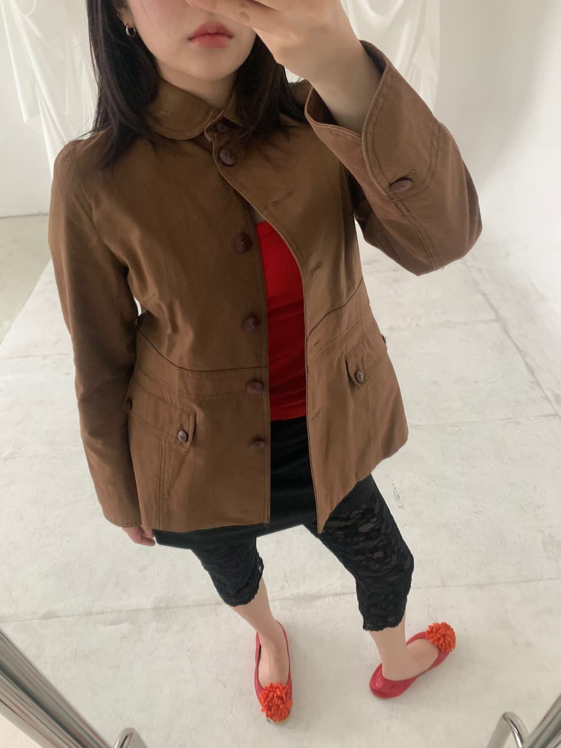 round collar cotton jacket 상품이미지1