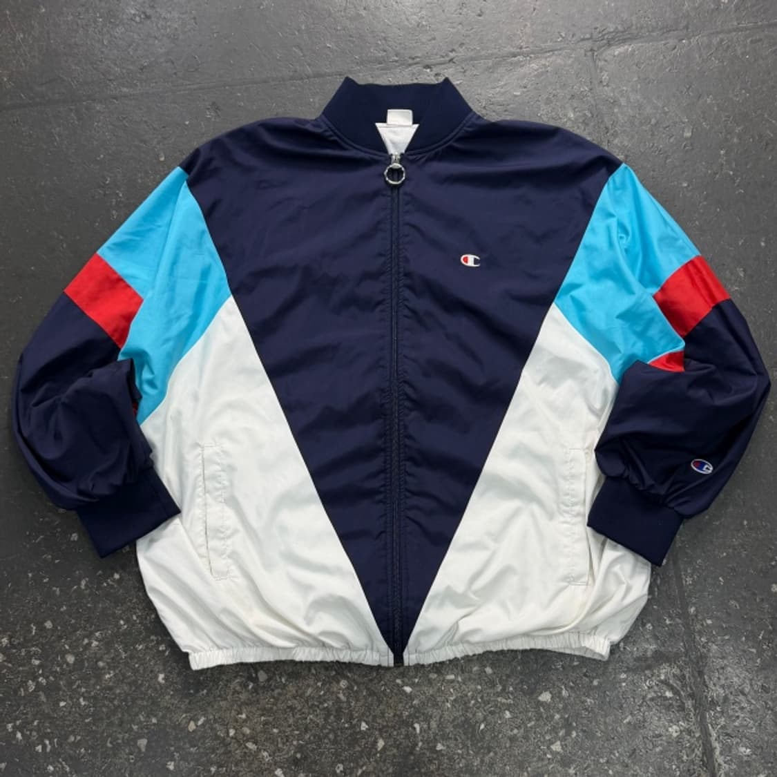 100 챔피언 오버핏 올드스쿨 바람막이  상품이미지1