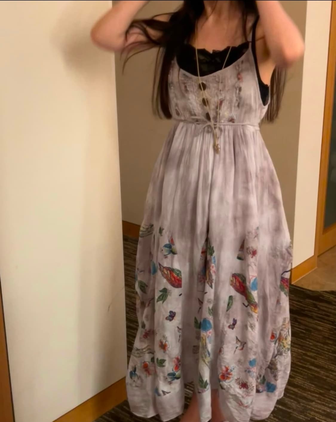 빈티지 타이다이 어항 원피스 상품이미지3