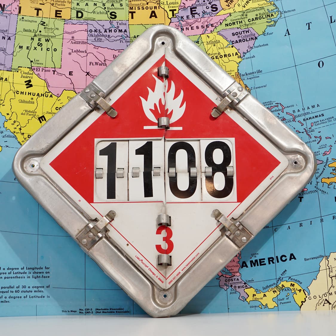 빈티지 소품 Labelmaster 알루미늄 플 프레임 플래카드 상품이미지1