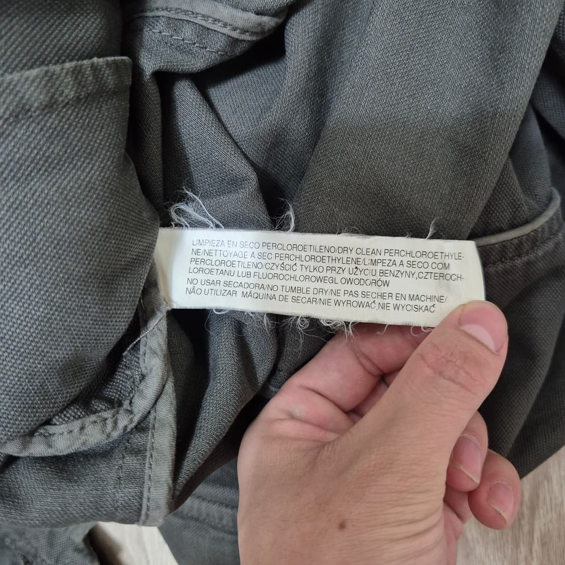 자라 캐주얼 1975 투포켓 야상 워크 자켓 상품이미지5