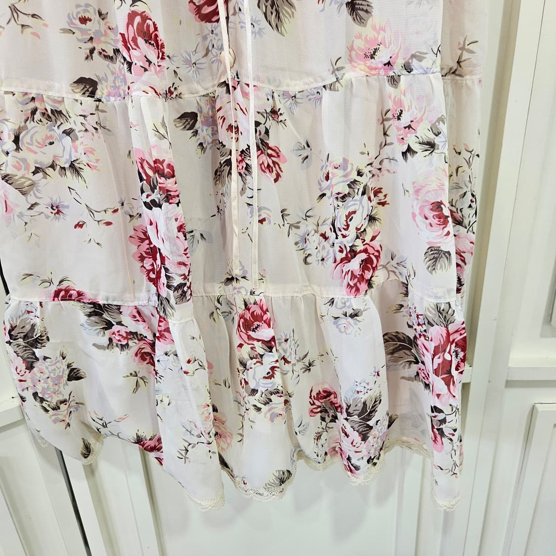 로즈 플라워 쉬폰 원피스 상품이미지4