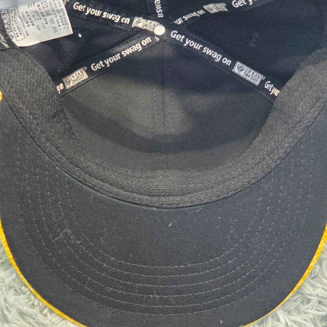 L5-2:어반스웨거 일(ill!) 레터링 블랙 옐로우 스냅백(56-59) 상품이미지7