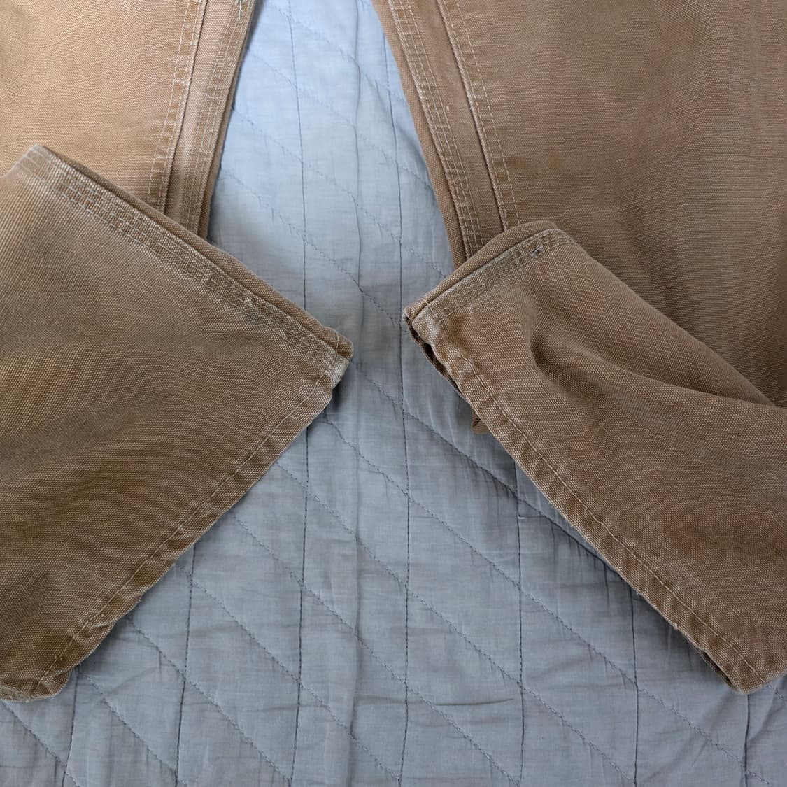 [40] 70s 빈티지 칼하트 구형 더블니 워크팬츠 탄 베이지 상품이미지4