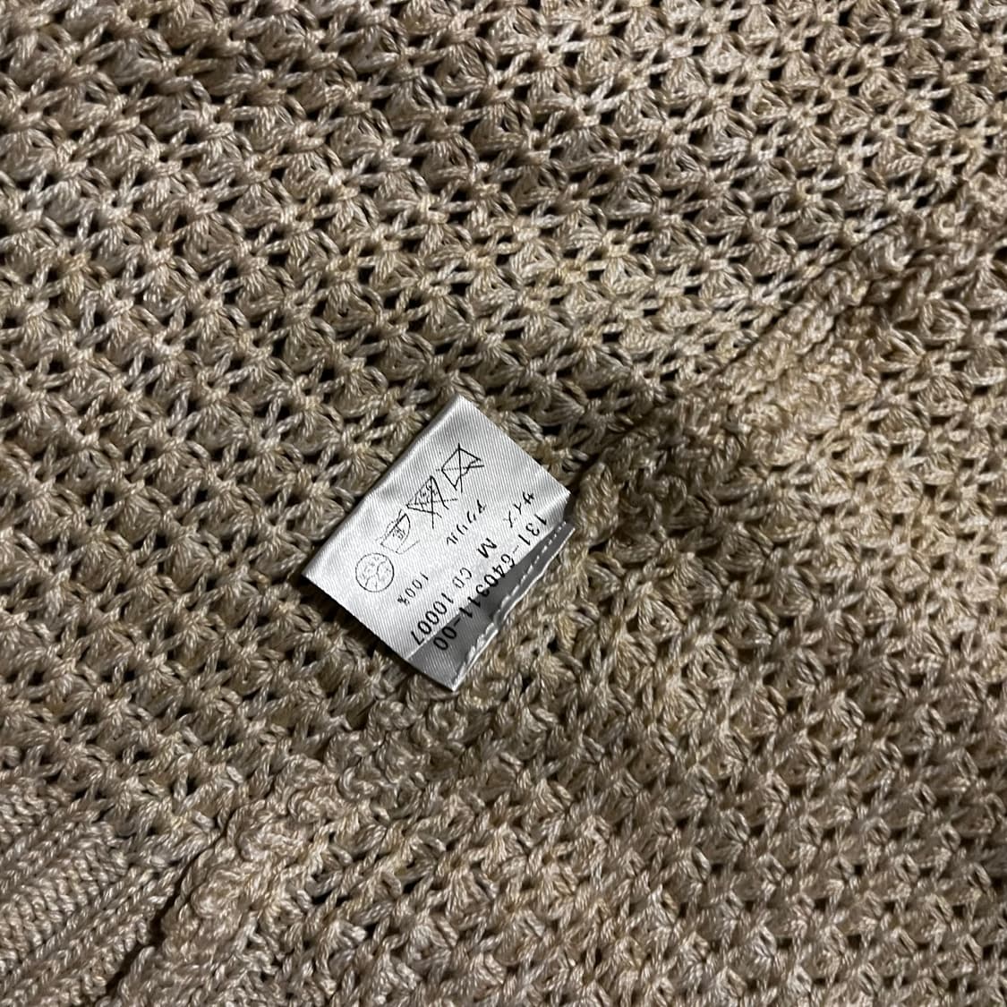 Beige Asymmetric Shawl-Collar Cardigan 상품이미지6