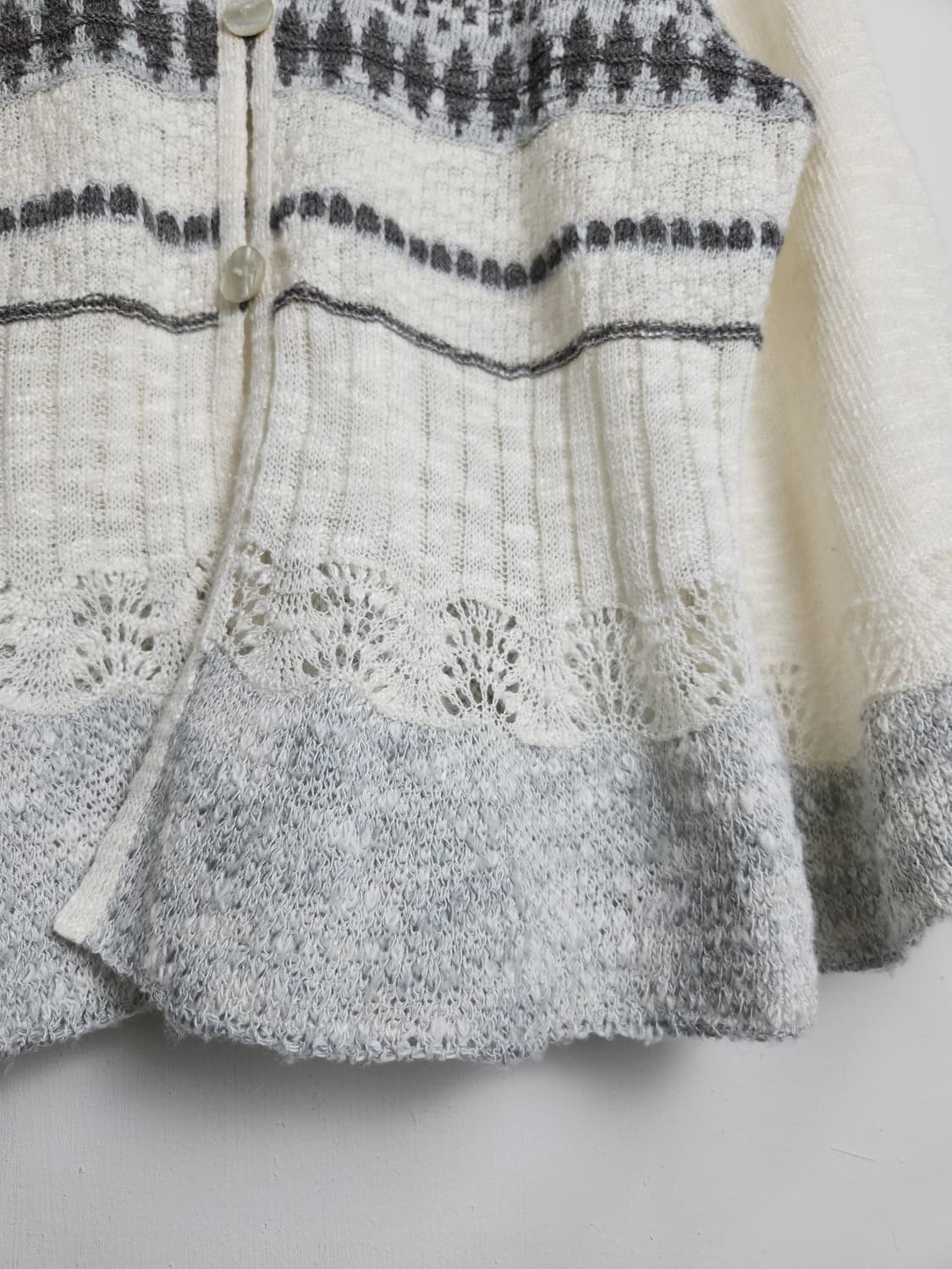 노르딕 물결 가디건 탑 상품이미지6