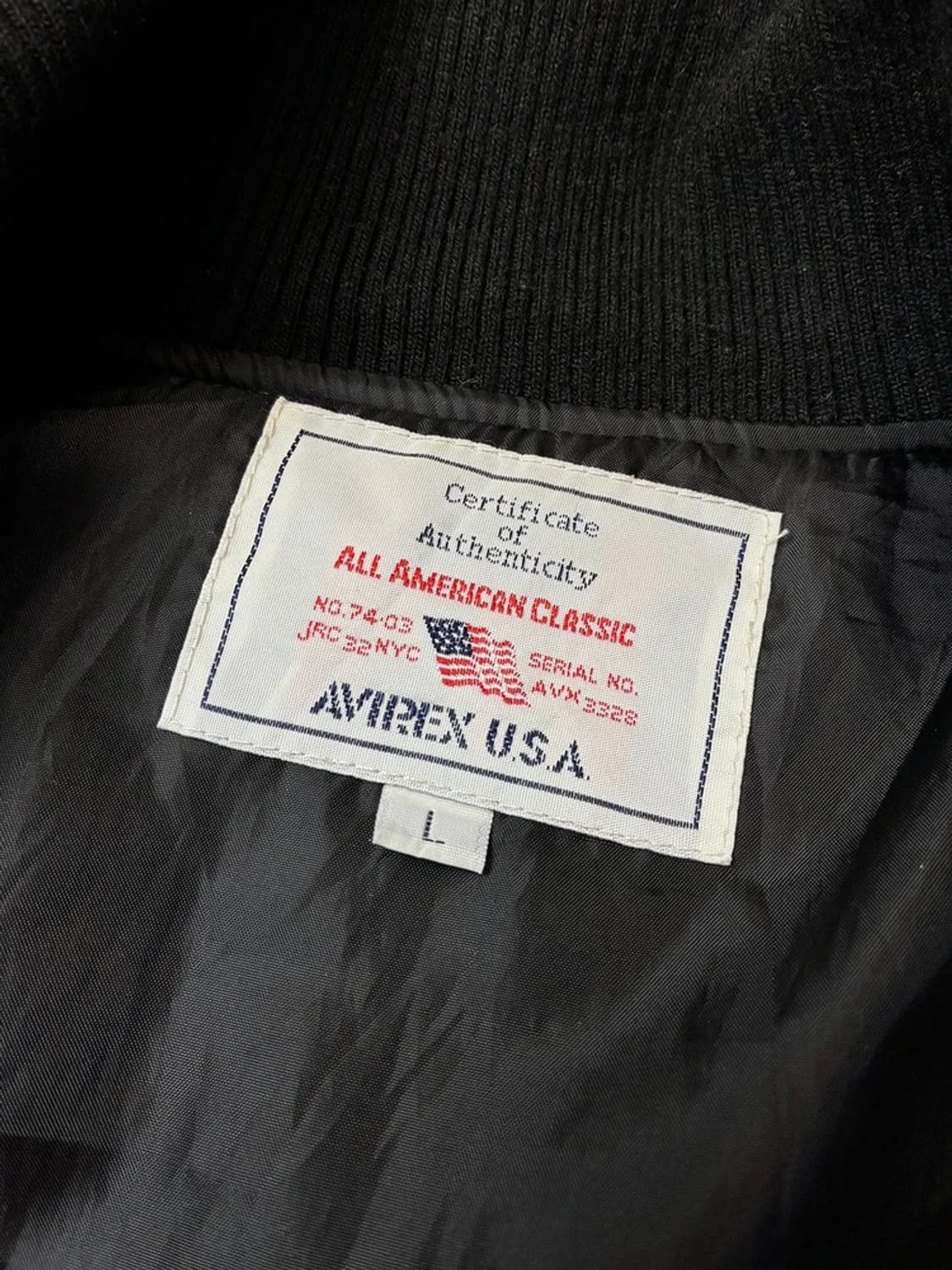 아비렉스 USA 유선형 퀼팅 자켓 PN5518    상품이미지9