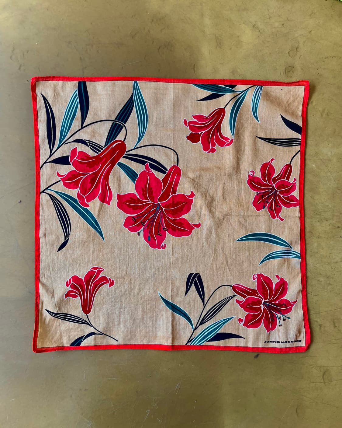 90-00s JUNKO KOSHINO Vtg Bandana Scarf 상품이미지4