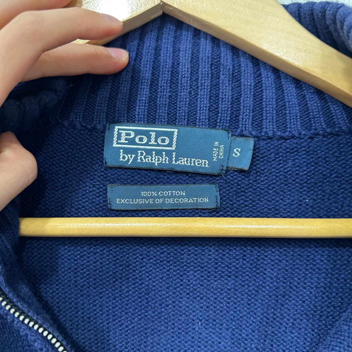 폴로 반집업 니트 상품이미지5