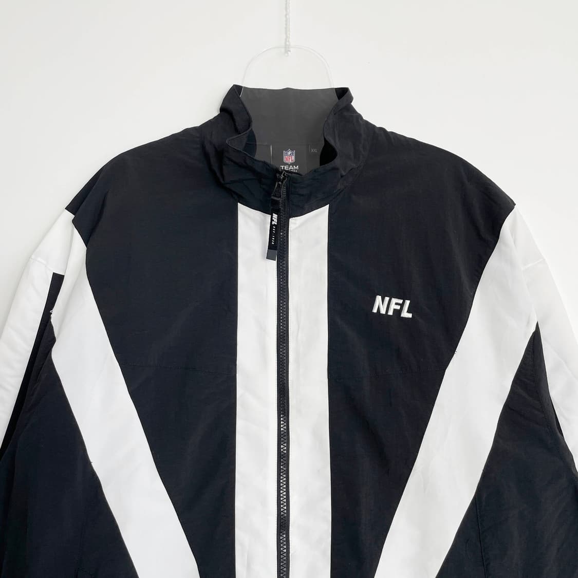 F2 NFL 엔에프엘 블랙 화이트 AFC 우븐 바람막이 자켓 110사이즈 상품이미지2