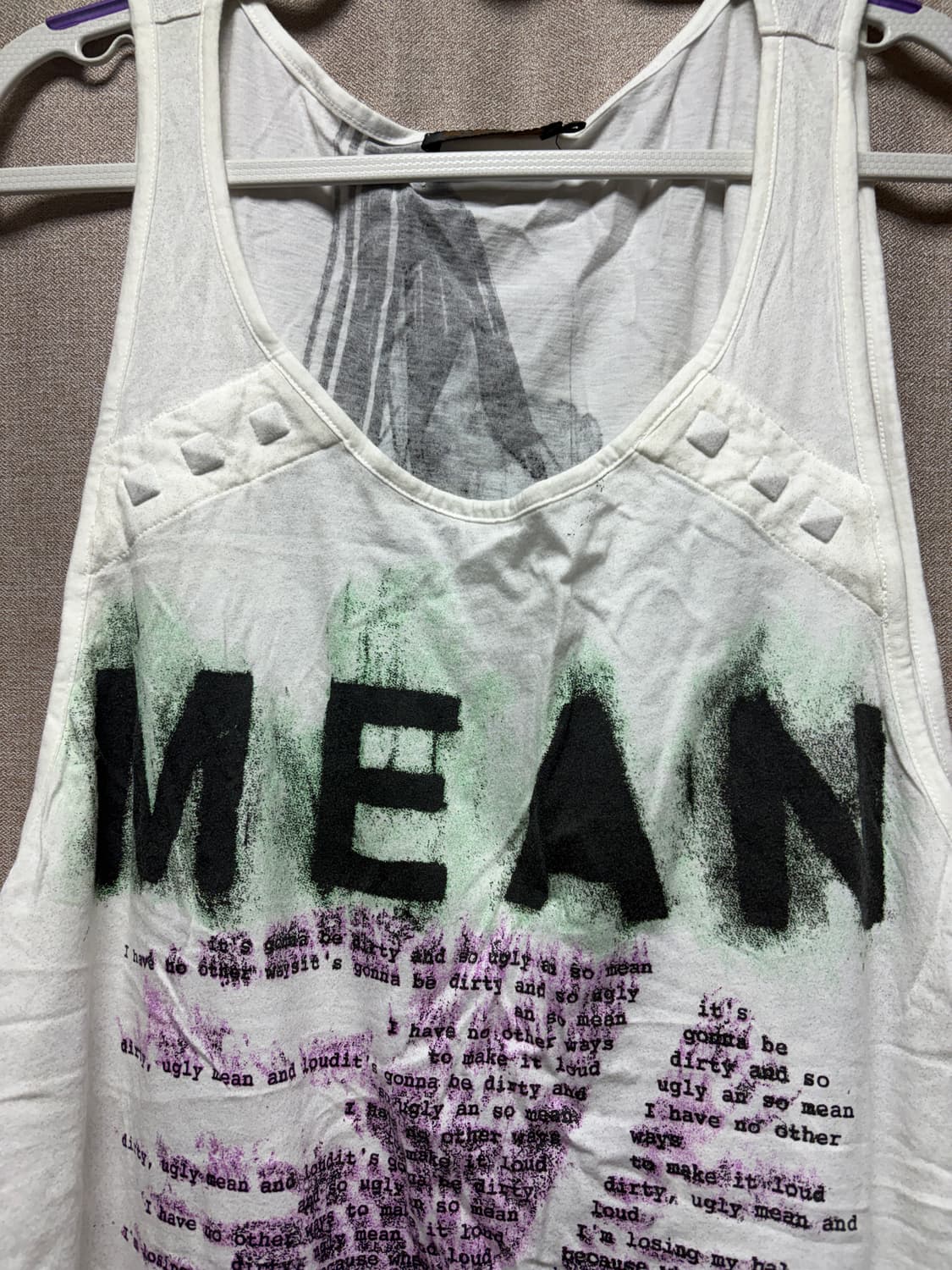 디젤 스터드 프린팅 나시 원피스 상품이미지3