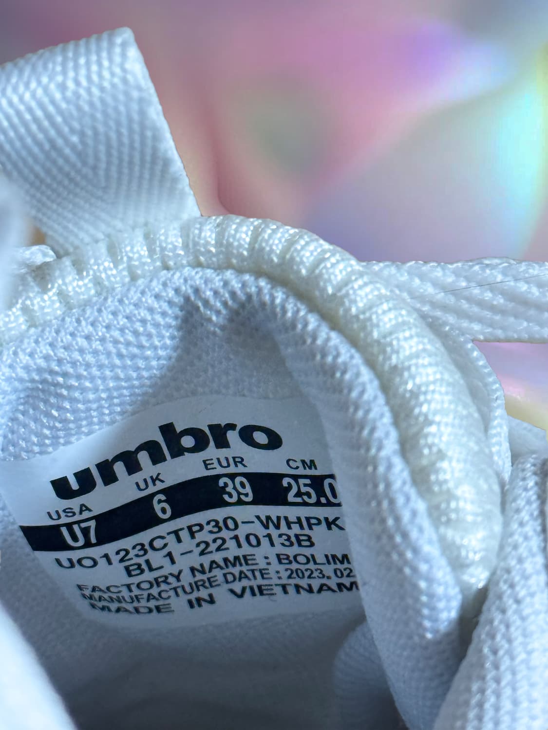 Umbro BIGTER 엄브로 빅터 화이트핑크 250 상품이미지5