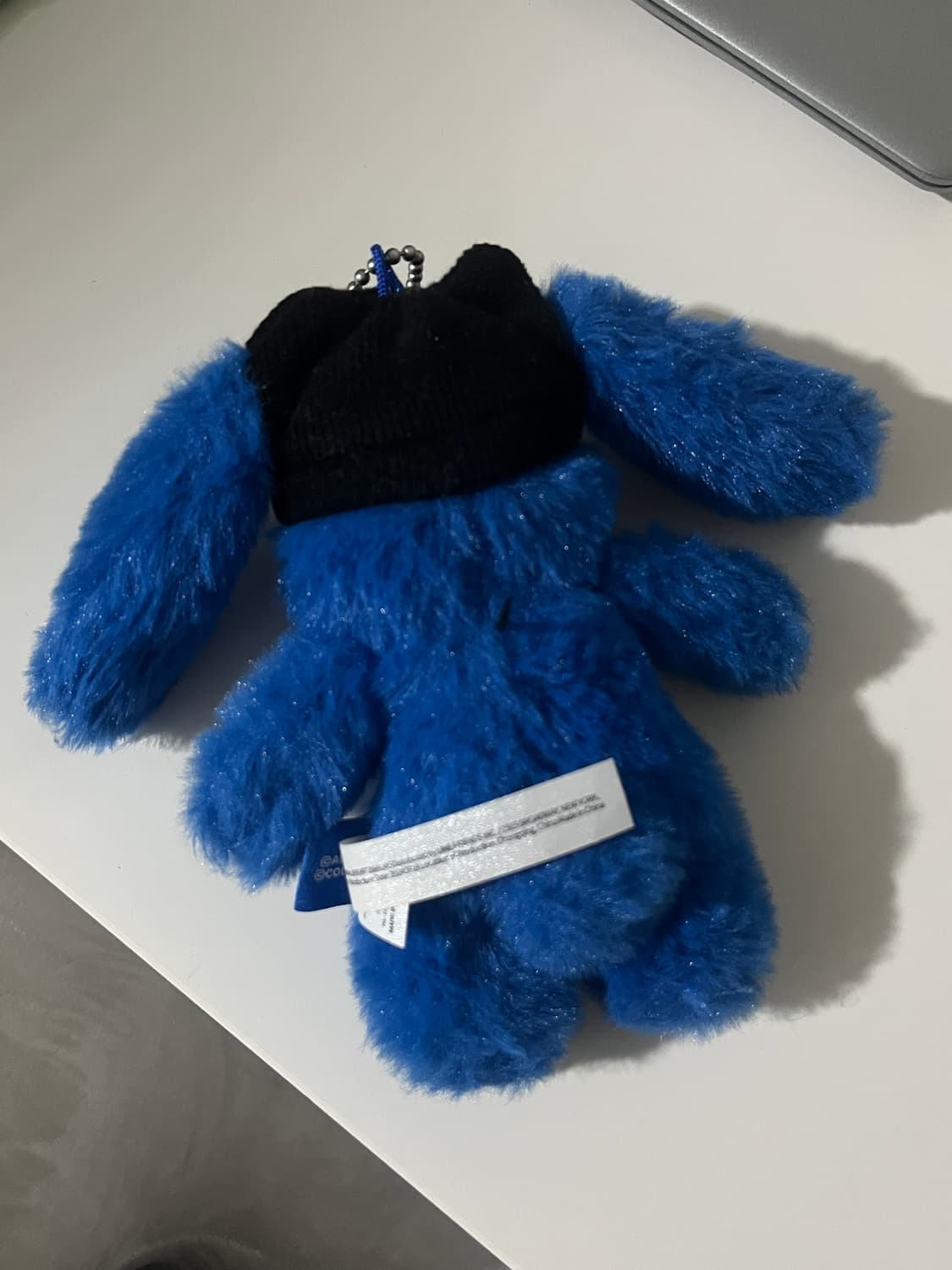 뉴진스 꼴레 퍼리 버니 플러시 키링 타이드 블루 상품이미지4