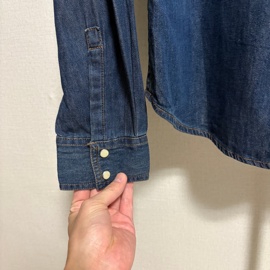 리바이스 웨스턴 데님 셔츠 / 중청, M 상품이미지7