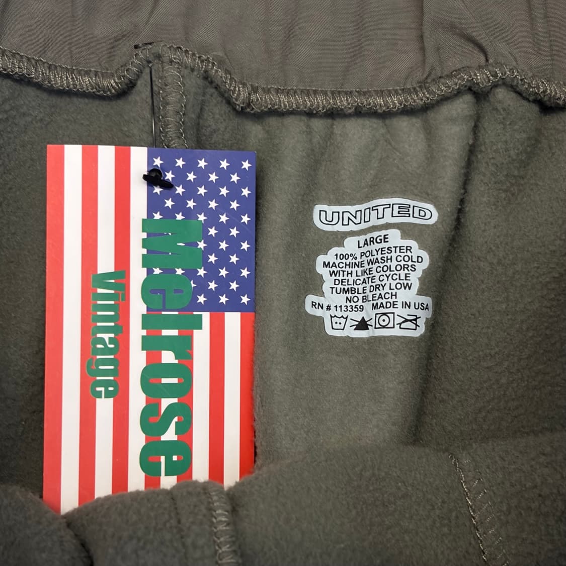 90s Made in USA 빈티지 밀리터리 플리스 후리스 팬츠 상품이미지8