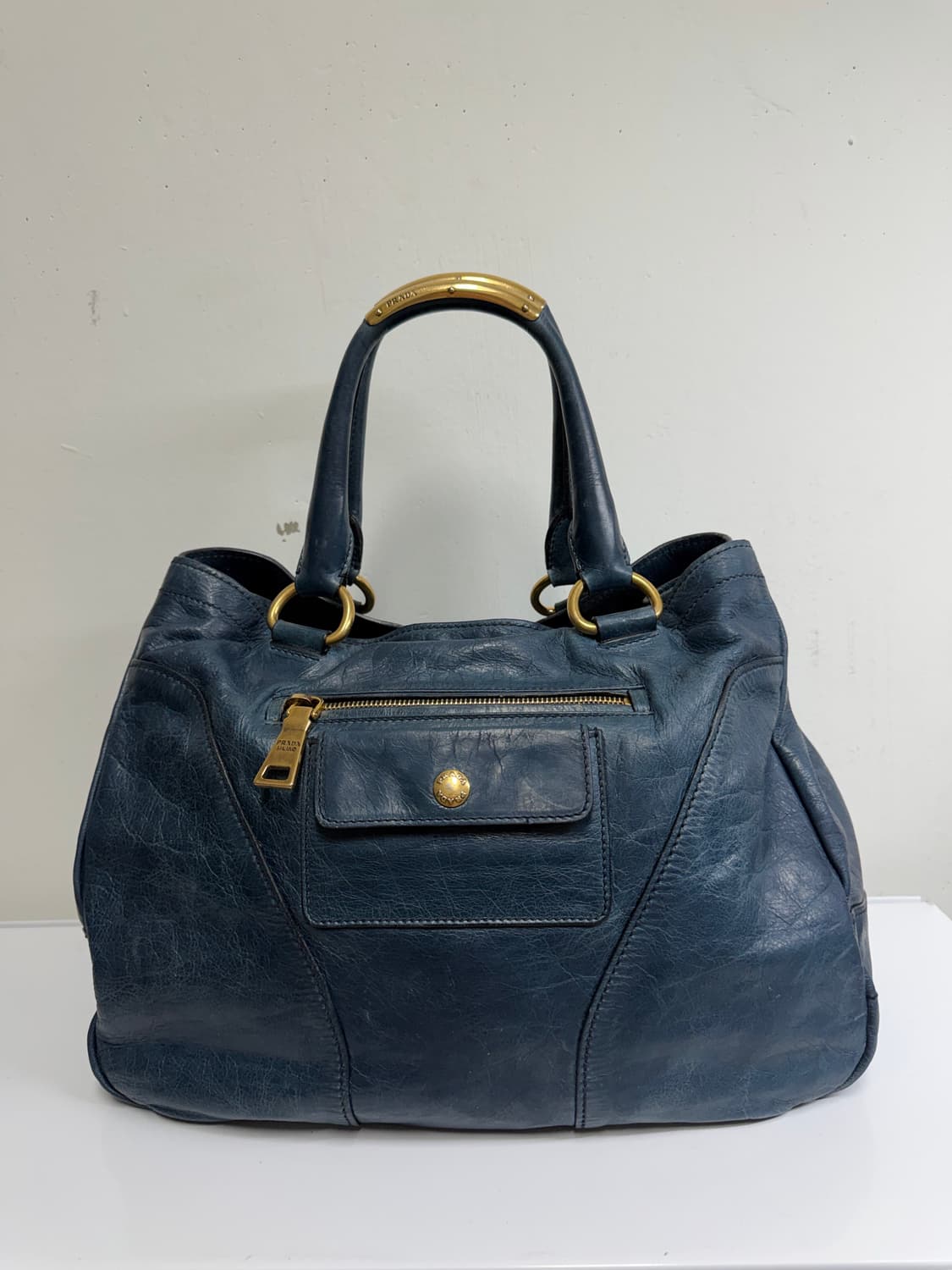 [정품] 프라다 비텔로 샤인 딥 오션 블루 상품이미지2