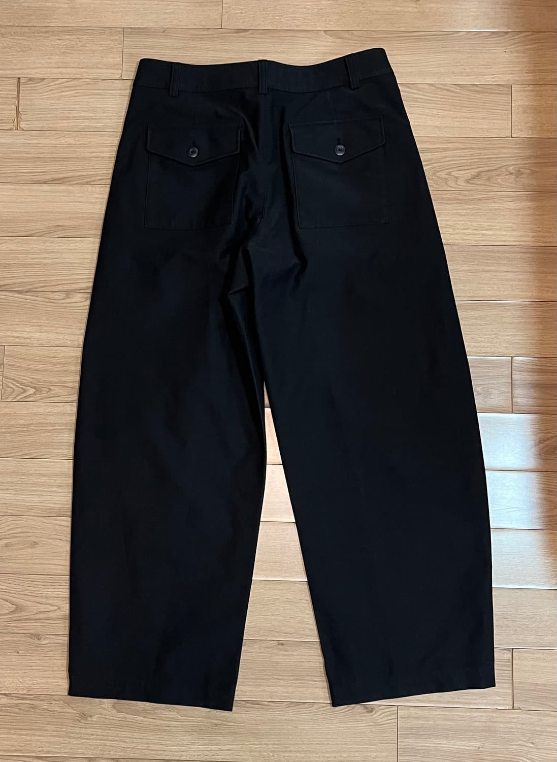 유니클로 저지 배럴 레그 팬츠 XL 블랙 상품이미지2