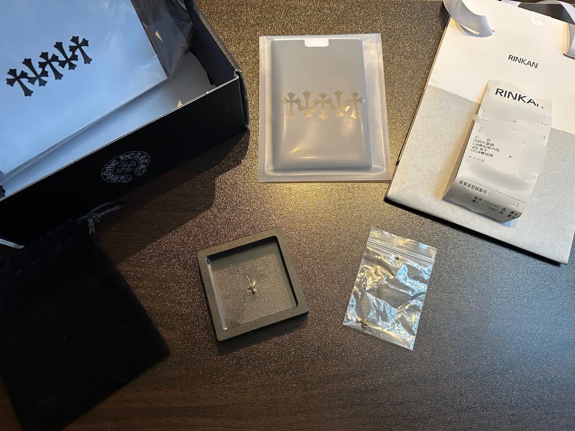 크롬하츠 22k 미니크로스볼 스터드 이어링 (귀걸이) 상품이미지5