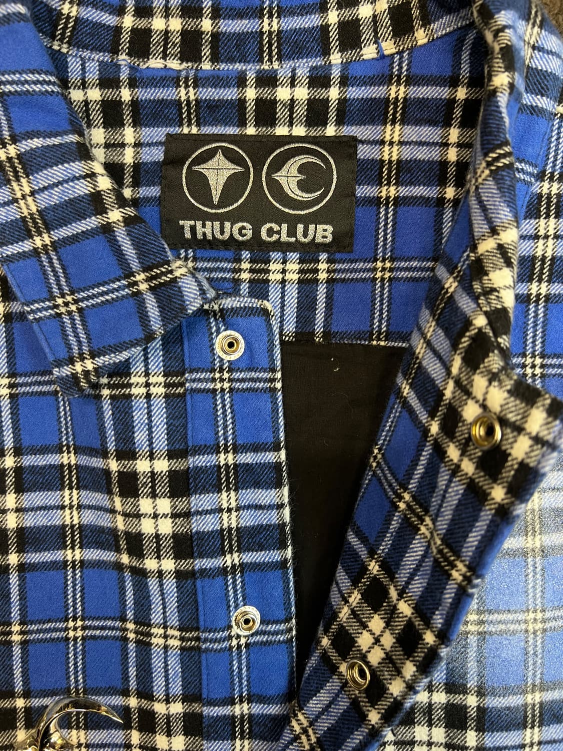 Thug Club 체크 그래픽 셔츠 상품이미지9