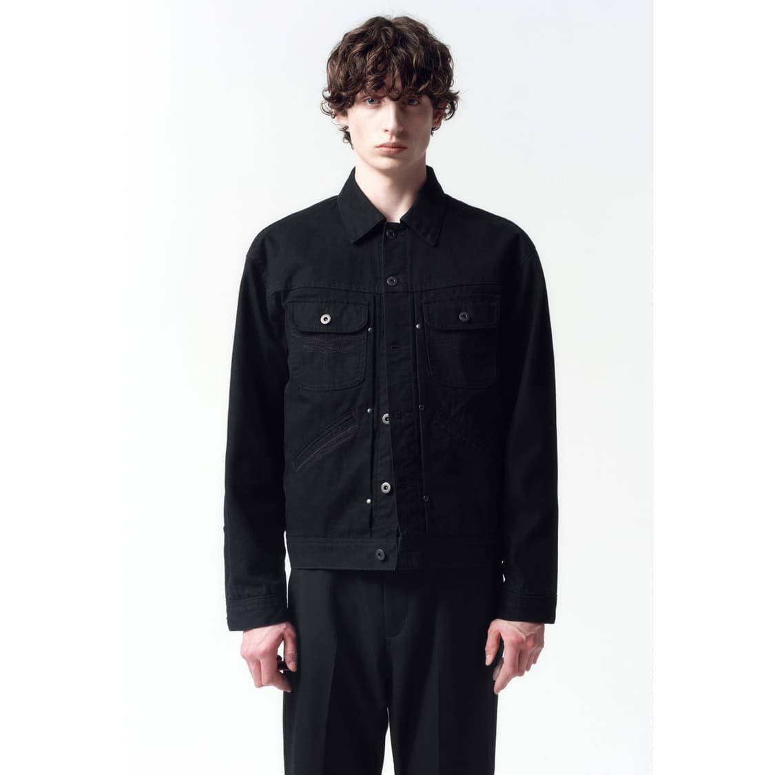 인사일런스 | 더스트 트레일 웨스턴 데님 자켓 | 블랙 | L 상품이미지6