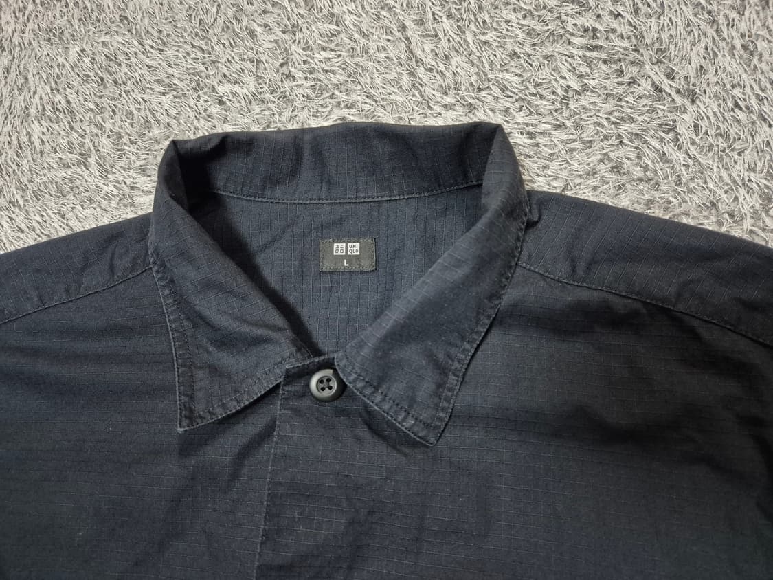 유니클로 남성 워크셔츠 네이비 L 상품이미지2