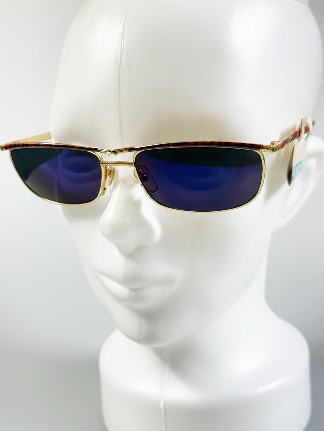 90s HARLEY 골드 슬림 보잉 스퀘어 빈티지 선글라스 상품이미지8