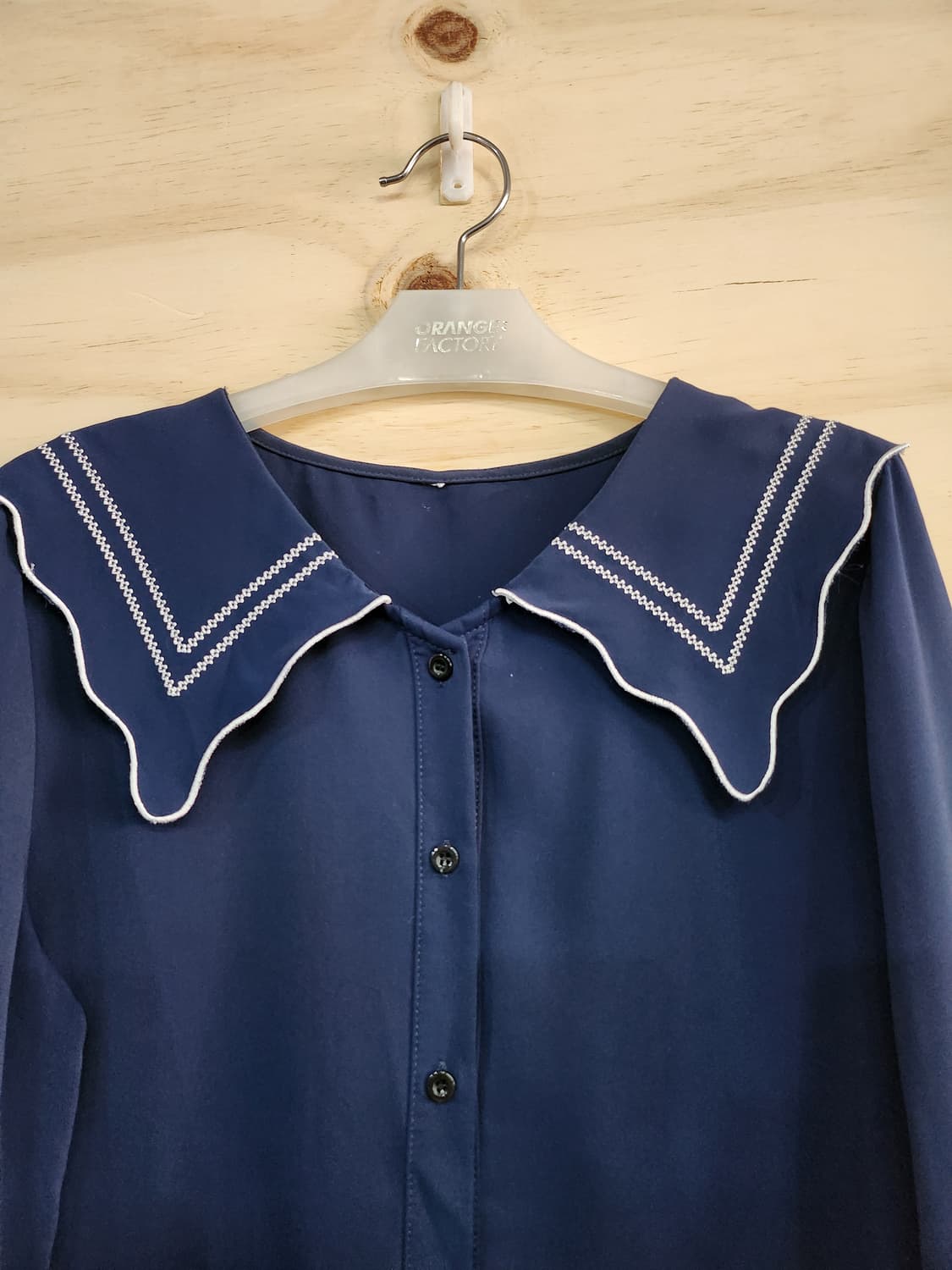 369) 여성 스퀘어카라 블라우스 상품이미지4