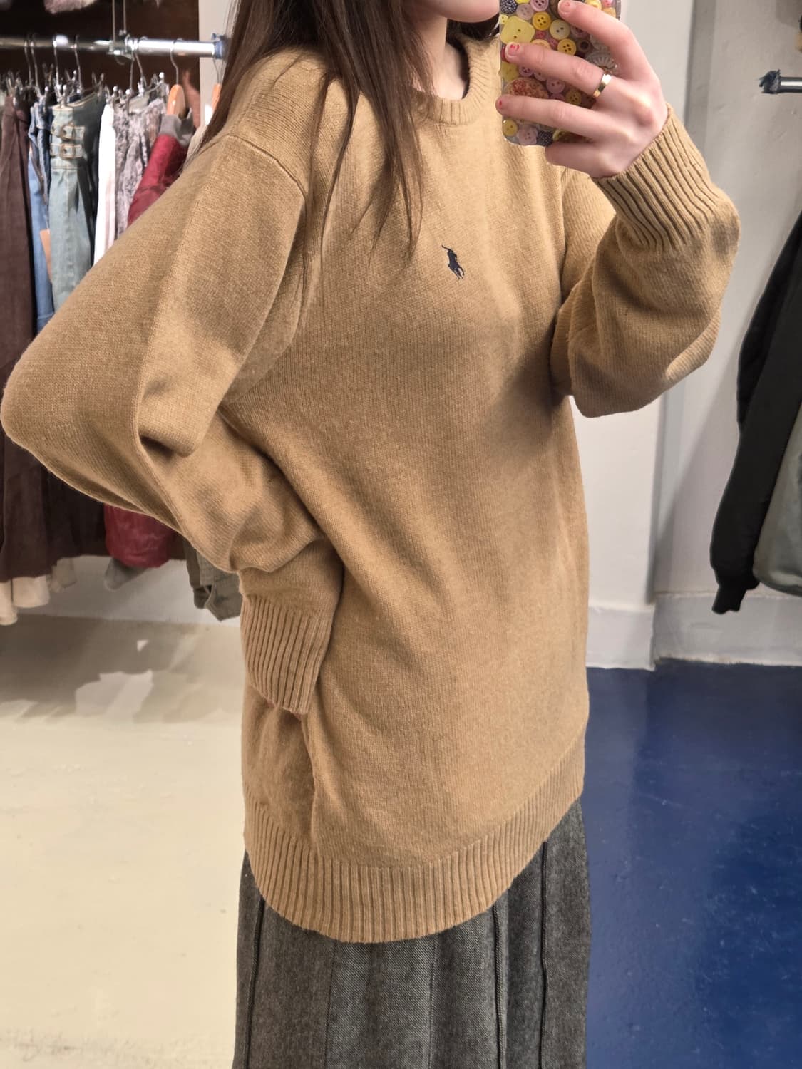 PRL 폴로 랄프로렌 베이지 울 니트 상품이미지3