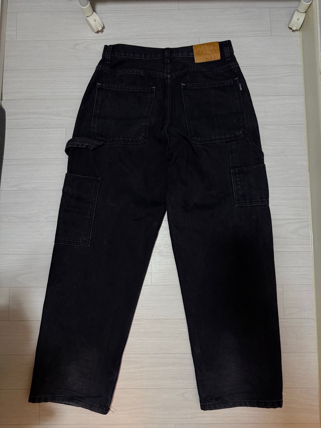 위캔더스 W DENIM WORK PANTS (BLACK) M 상품이미지4