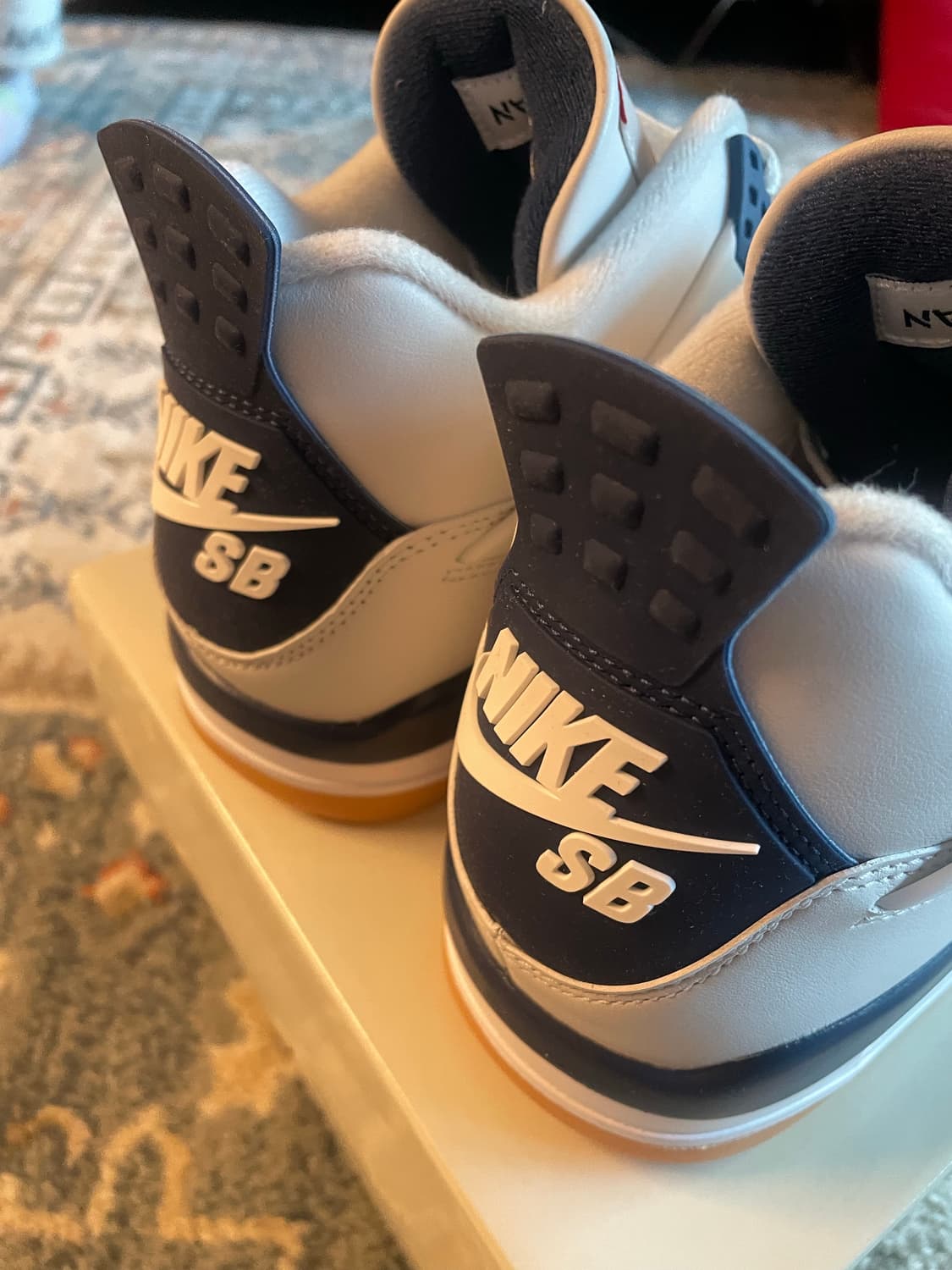 조던 4 x 나이키 SB 레트로 SP 네이비(새제품,270) 상품이미지7