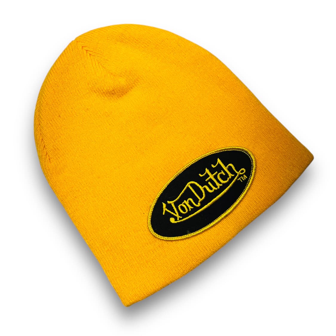 Von dutch Logo patch Yellow beanie 상품이미지1