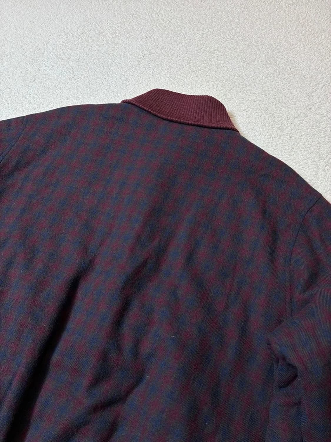 크리스찬디올 90's 체크 울 블루종 자켓 PN6921 상품이미지7