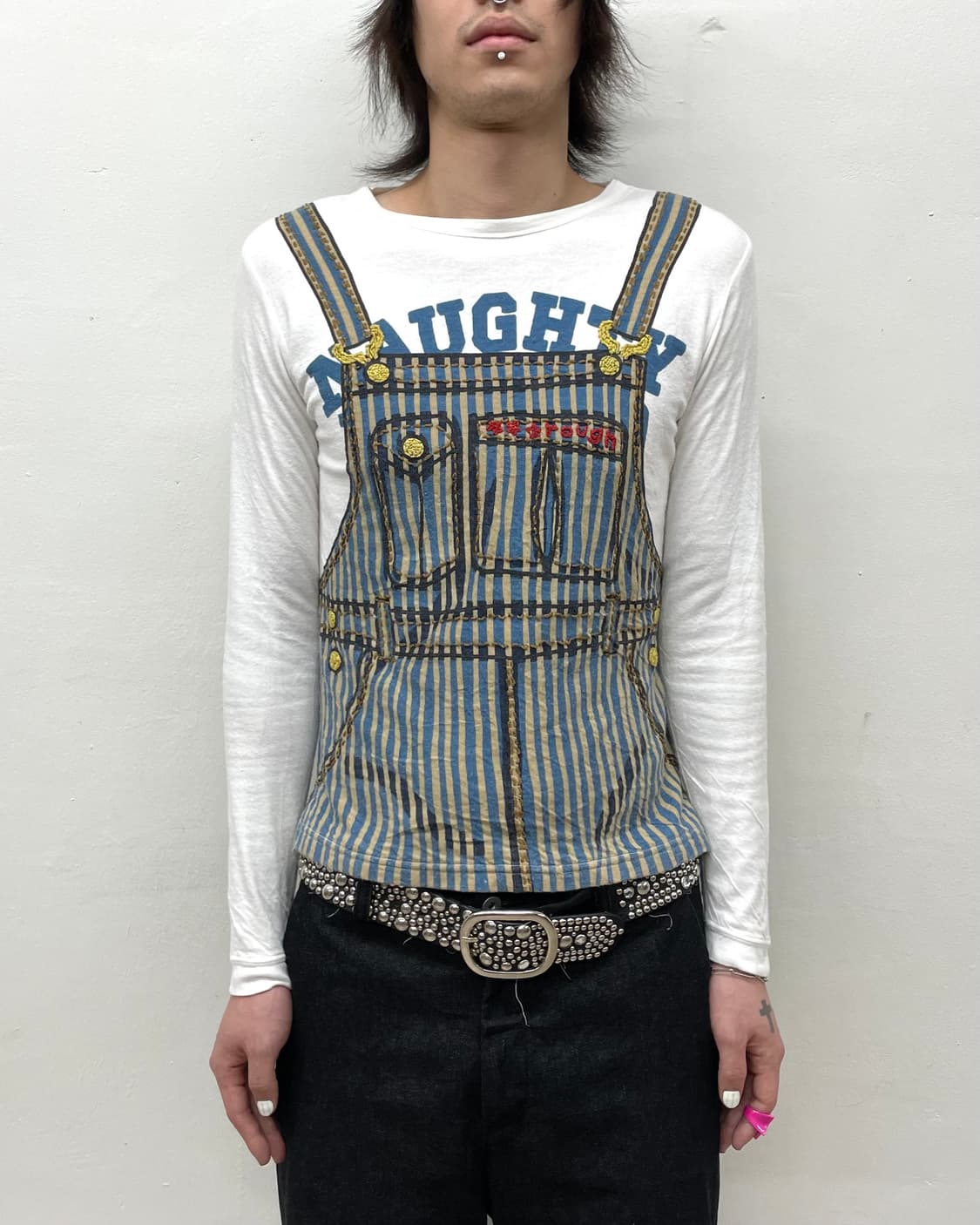 Suspenders Stylish Ruff Long-Sleeved  상품이미지1