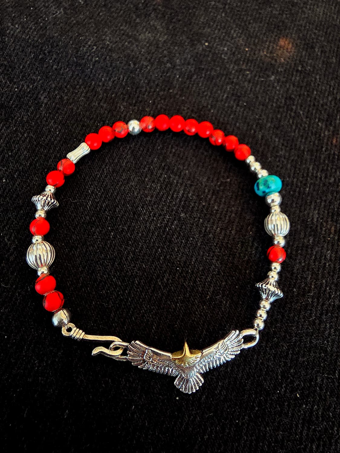 3Cross silver egle Navaho bracelet 상품이미지3