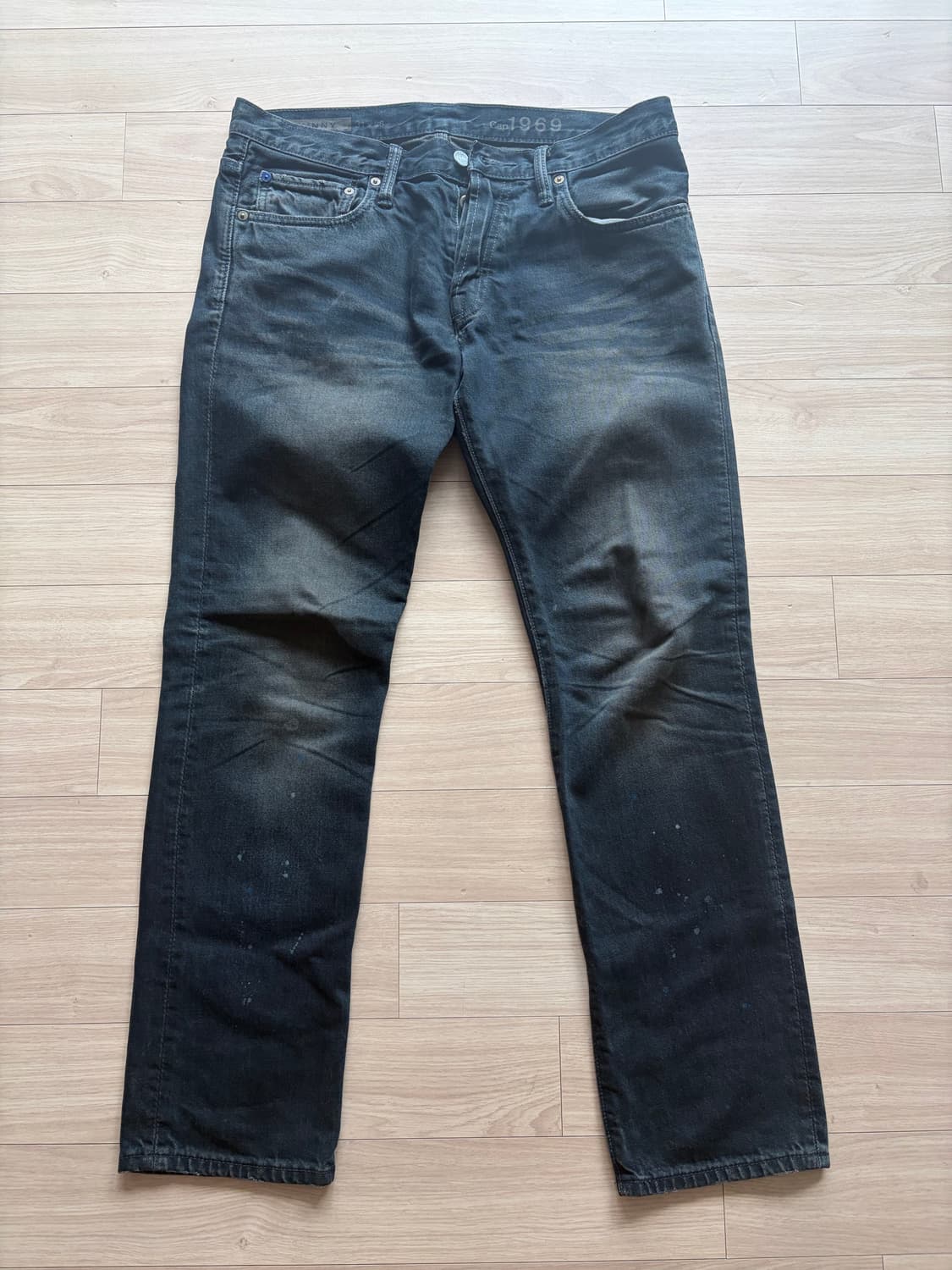 (일괄) Gap 1969 링스펀 스플래터 데님 & 슬림 머스타드 팬츠  상품이미지1