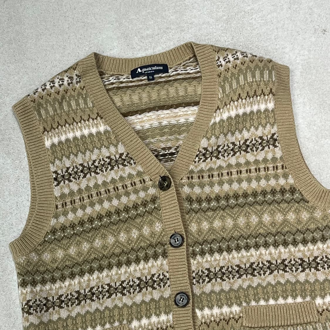 아쿠아스큐텀 페어아일 니트베스트 s09802 상품이미지3