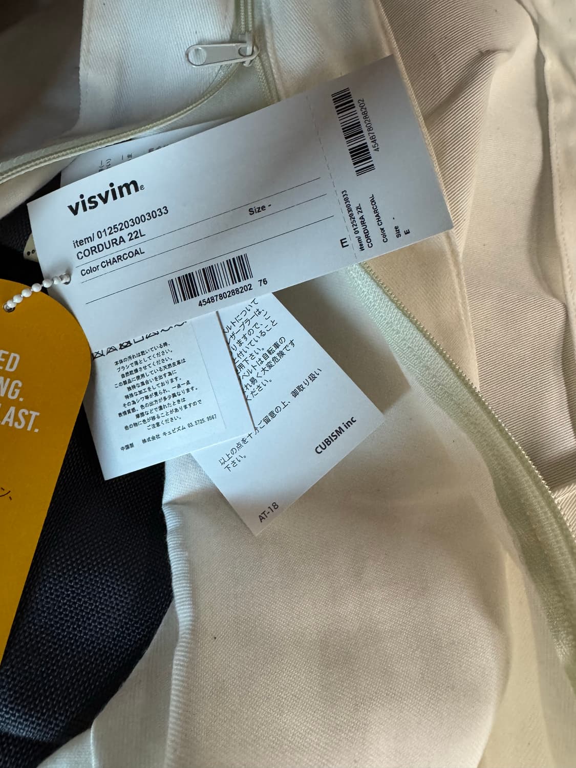 비즈빔 코듀라 22L 백팩 차콜 새상품 상품이미지2