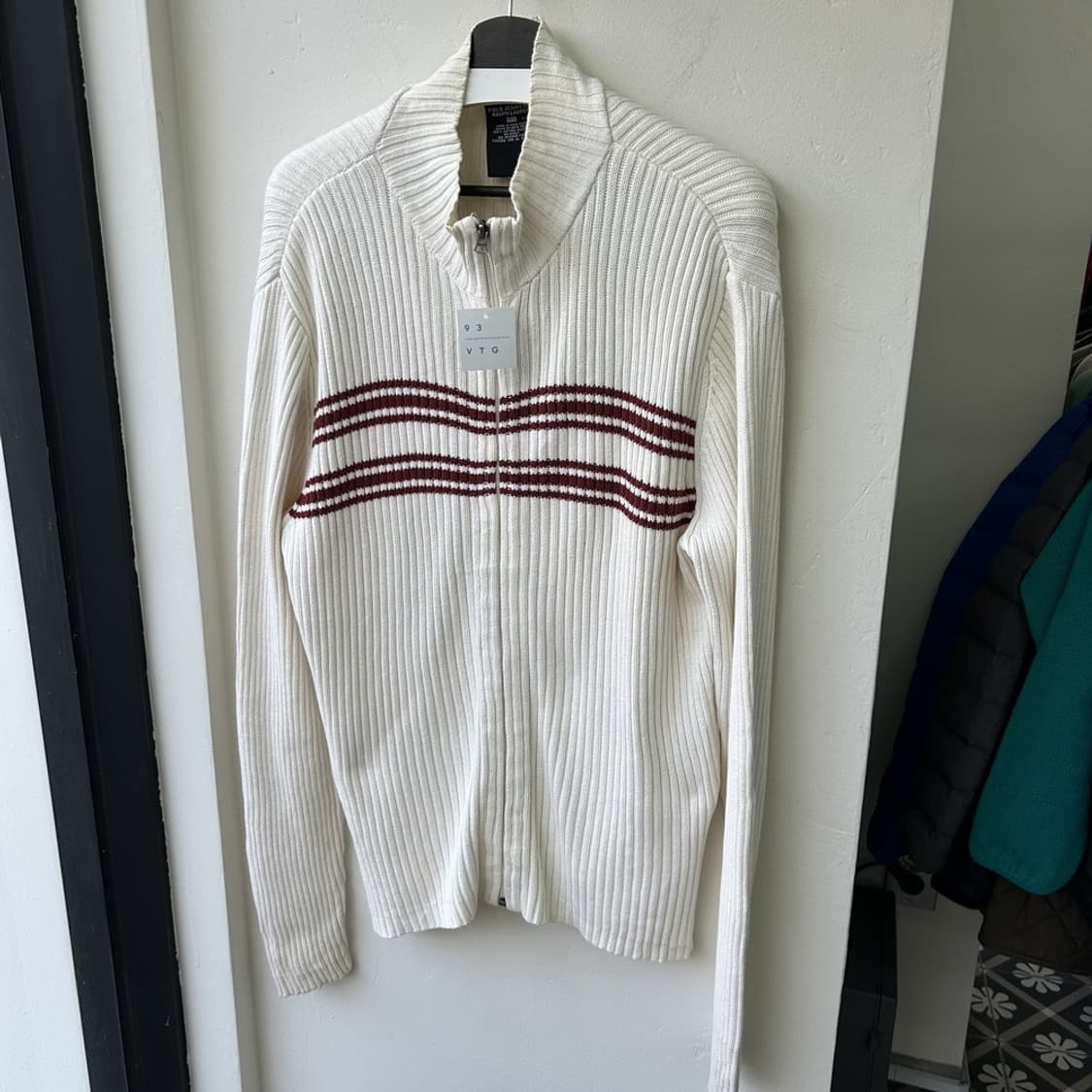 16034 - 폴로 랄프로렌 스트라이프 니트 집업 상품이미지2